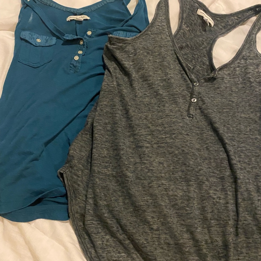 Two American Eagle razor back tank tops.